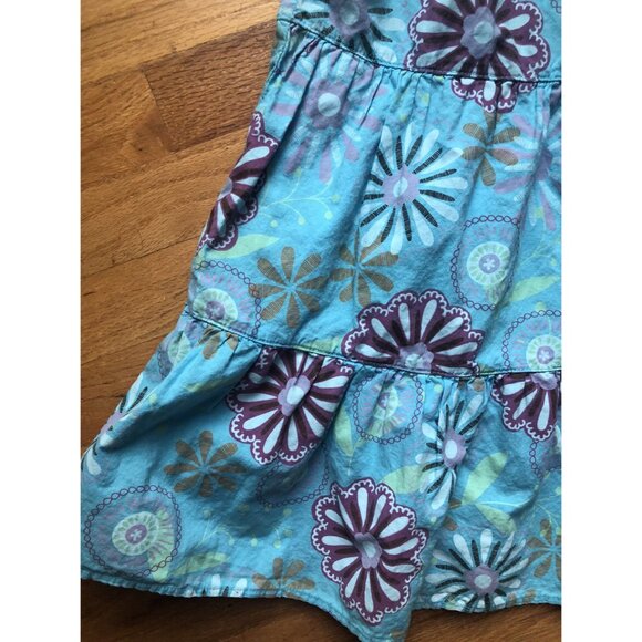 Fresh Produce Size 6X/7 Bright Blue Floral - Picture 3 of 6